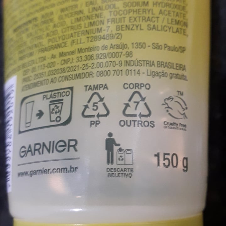 photo of Garnier gel de limpeza shared by @alineflavia1985 on  07 Sep 2022 - review