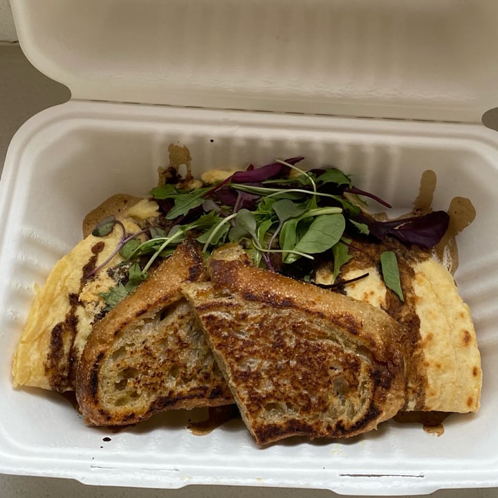 photo of Roots Cafe & Deli Chickpea Flour Omlette shared by @saveg on  24 Sep 2022 - review