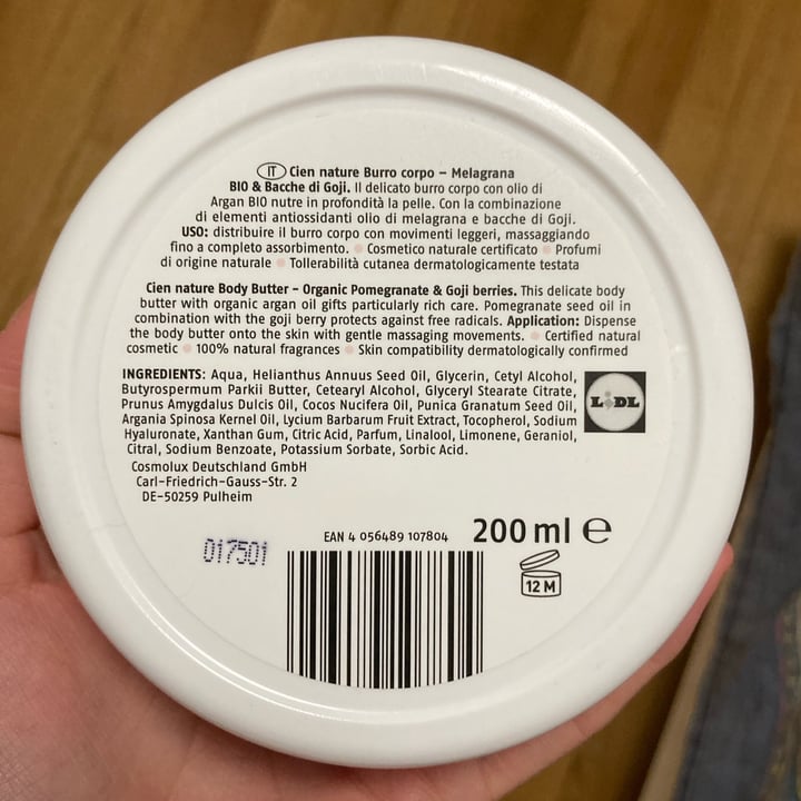 review photo of Cien nature Burro Corpo shared by @giuliabernuzzii on 20 Sep 2022 - review