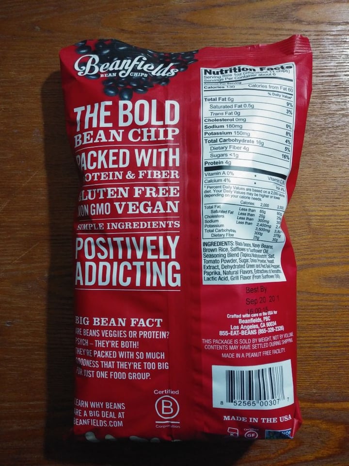 photo of Beanfields Nacho Chips shared by @michaelmann on  09 Dec 2019 - review