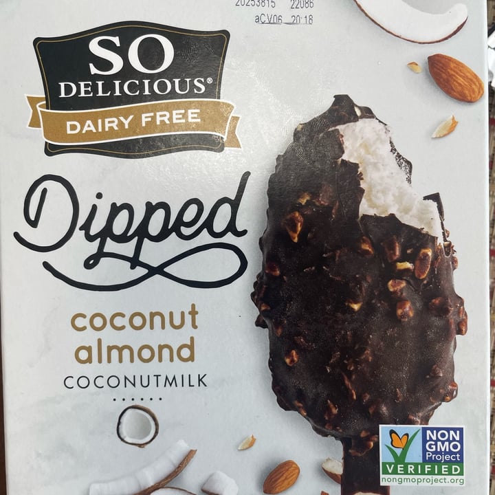 photo of So Delicious Dairy Free Coconut and almonds dipped ice cream shared by @maybekads on  28 Sep 2022 - review