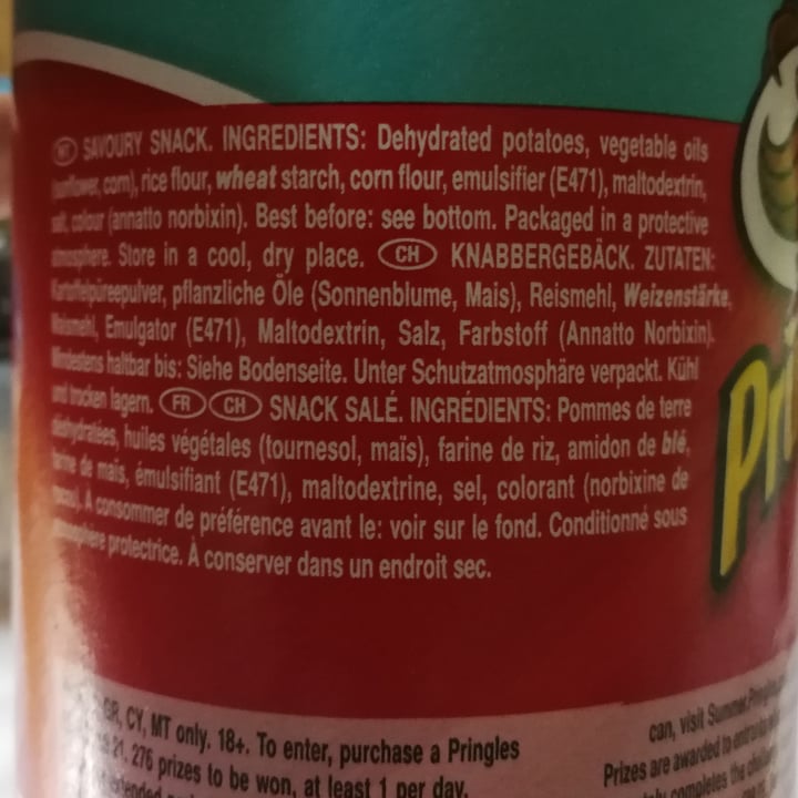 photo of Pringles Pringles Original shared by @camyveg on  31 Oct 2021 - review