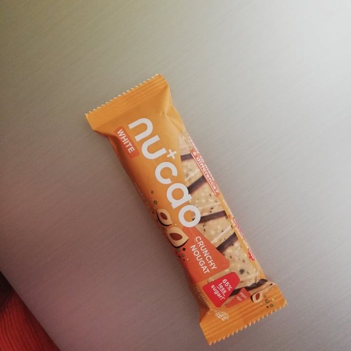 photo of Nucao White Crunchy Nougat shared by @heyimvegan on  29 Jul 2021 - review