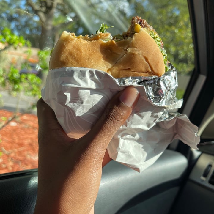 photo of Back Yard Burgers Impossible Burger shared by @meganandersunshine on  26 Jul 2021 - review