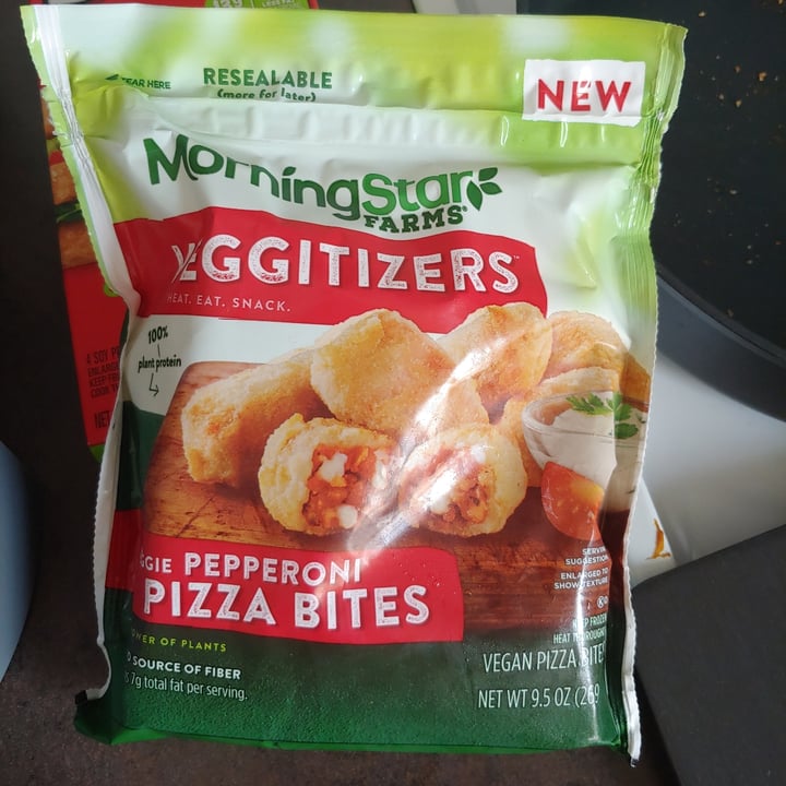 review photo of MorningStar Farms Veggitizers Veggie Pepperoni Pizza Bites shared by @vecanter on 09 Jul 2020 - review