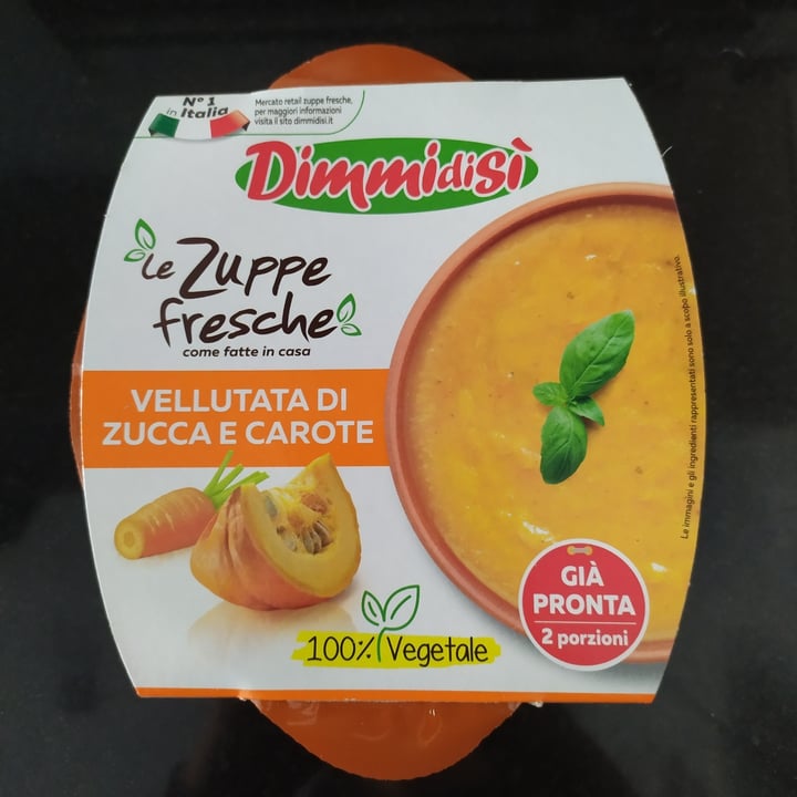 photo of Dimmidisi Vellutata di zucca e carote shared by @laleo31 on  09 Oct 2020 - review