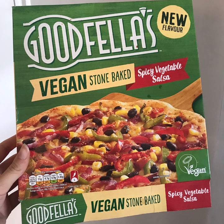 photo of Goodfella's Goodfellas spicy vegetable salsa stonebaked pizza shared by @laurenjadek on  01 Sep 2020 - review