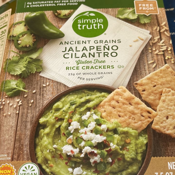 photo of Simple Truth jalapeno cilantro gluten free rice crackers shared by @pdeos on  05 Sep 2022 - review