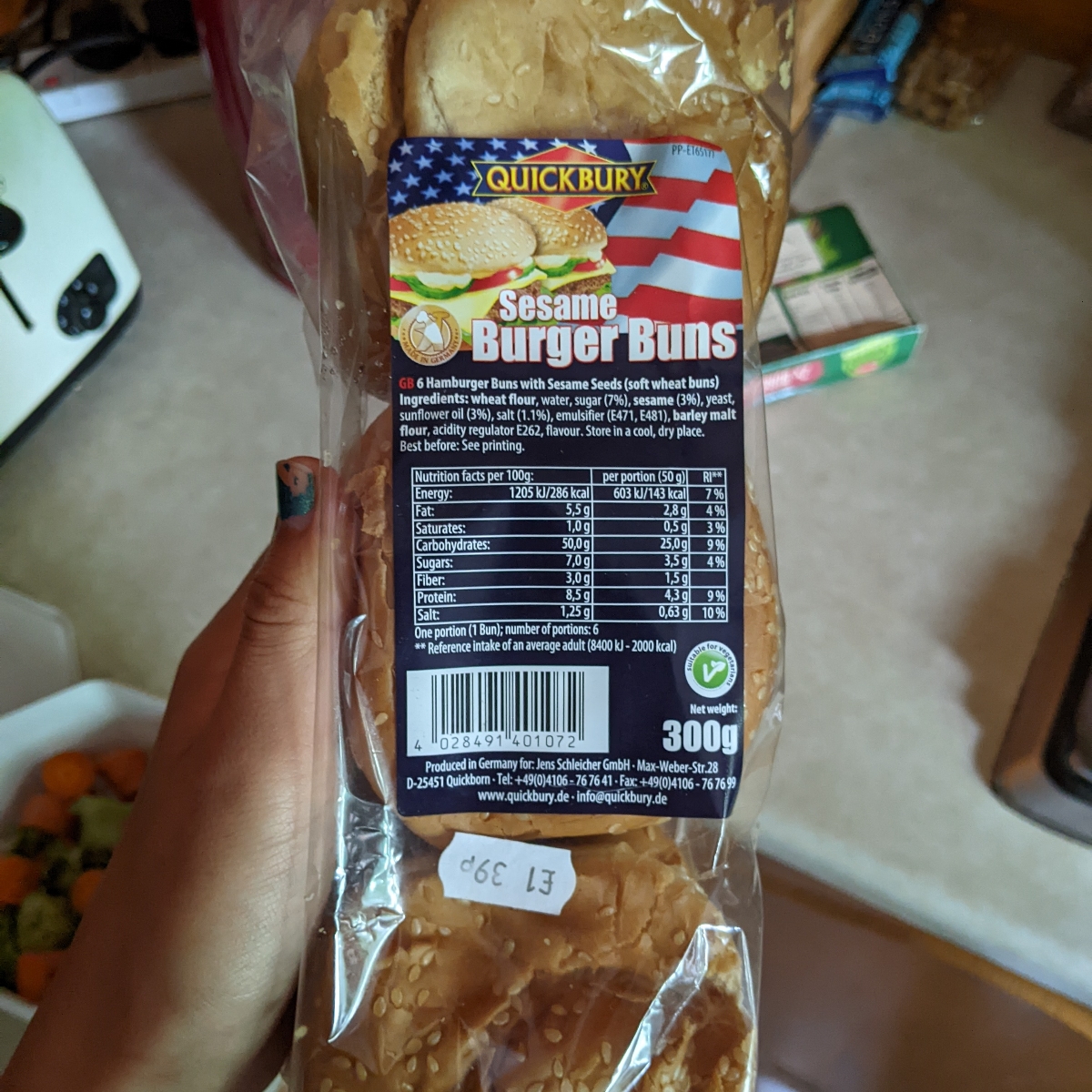 Quickbury Sesame Burger Buns Reviews | abillion