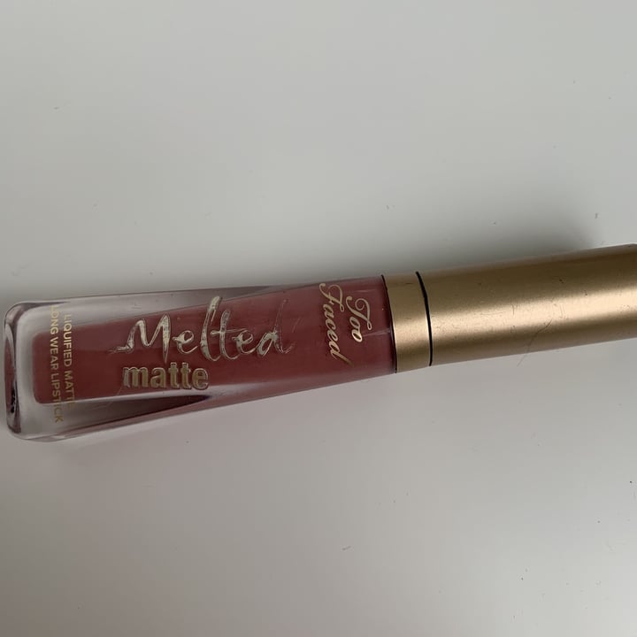 photo of Too Faced Melted Mate shared by @aliciaveganrose on  31 Dec 2020 - review