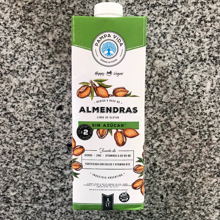 photo of Pampa Vida Leche de Almendras Sin Azúcar shared by @alegibert on  27 Jul 2021 - review