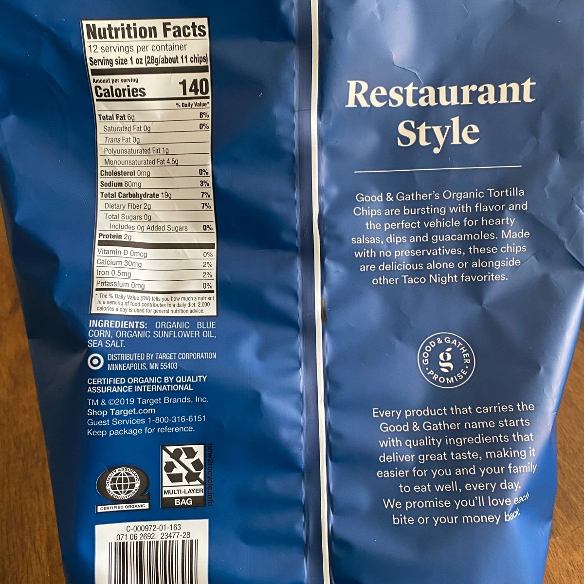 Good & Gather Blue Corn Tortilla Chips Reviews abillion