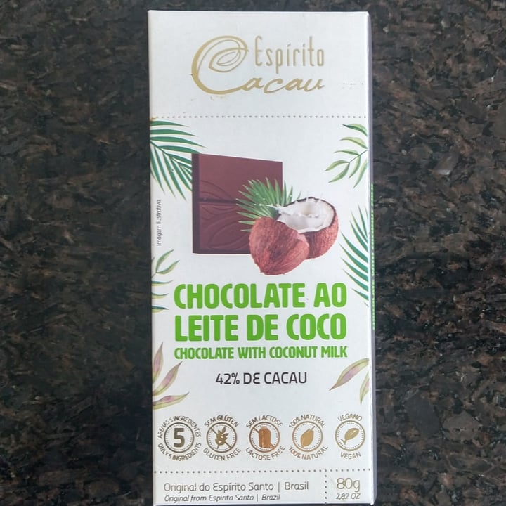 photo of Espírito Cacau Chocolate ao Leite de Coco shared by @georgiakohls on  10 May 2022 - review