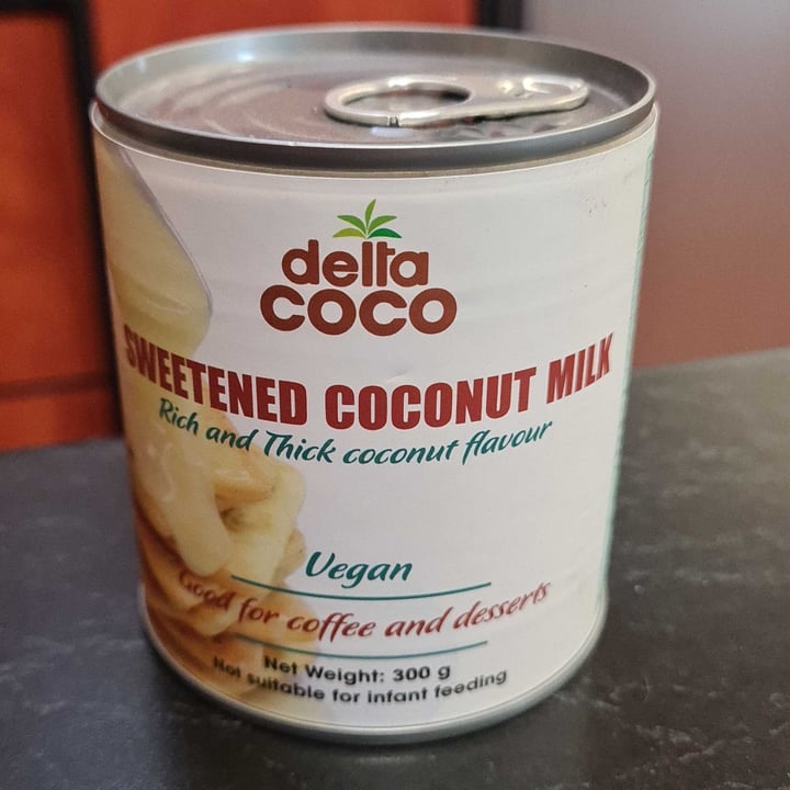 photo of Delta Coco Sweetened coconut milk shared by @veronicagroen on  21 Feb 2022 - review