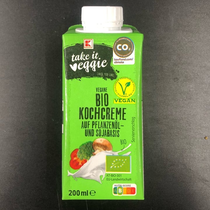 photo of Kaufland Take it Veggie Bio Kochcreme Soja shared by @lilith1 on  08 Jan 2022 - review