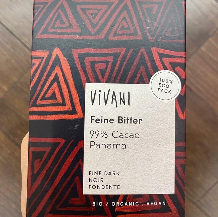 photo of Vivani Fine Dark 99% Cocoa Chocolate shared by @aruarian25 on  28 Jun 2020 - review