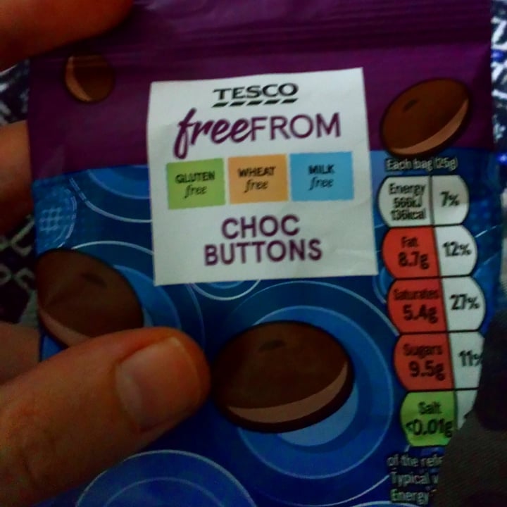 photo of Tesco Choc Buttons shared by @seaweedvibes on  05 Oct 2020 - review