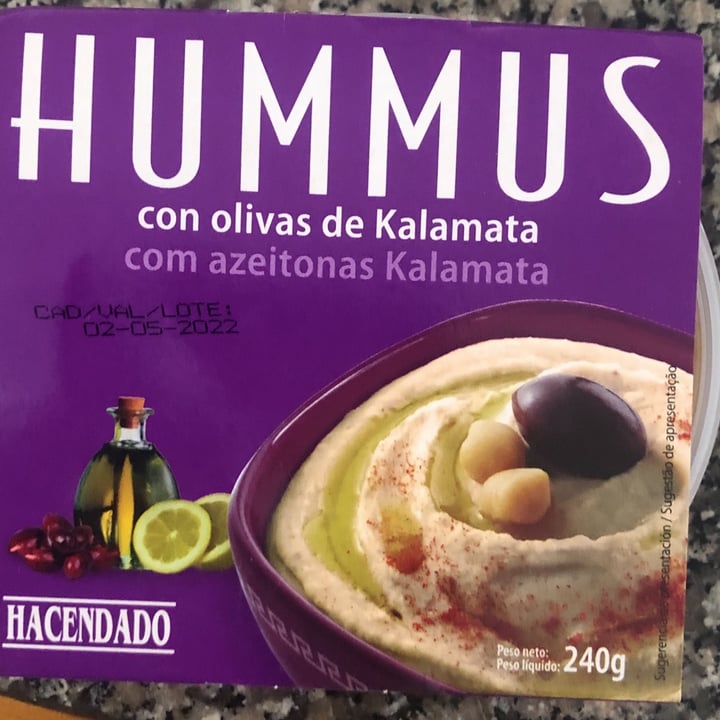 photo of Hacendado Hummus con Olivas de Kalamata shared by @francyveggy on  14 Apr 2022 - review