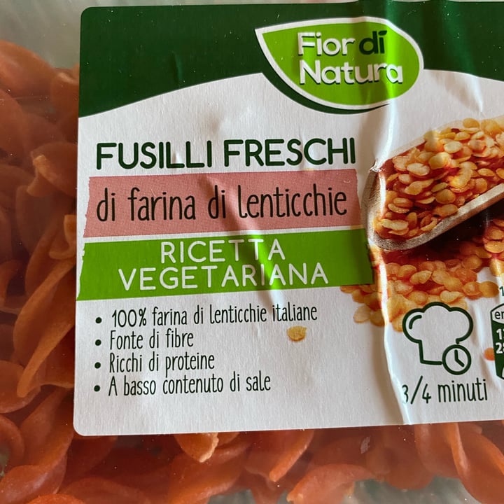 photo of Fior di Natura Pasta fresca di lenticchie rosse shared by @rifiutairifiuticrbt on  13 Sep 2022 - review