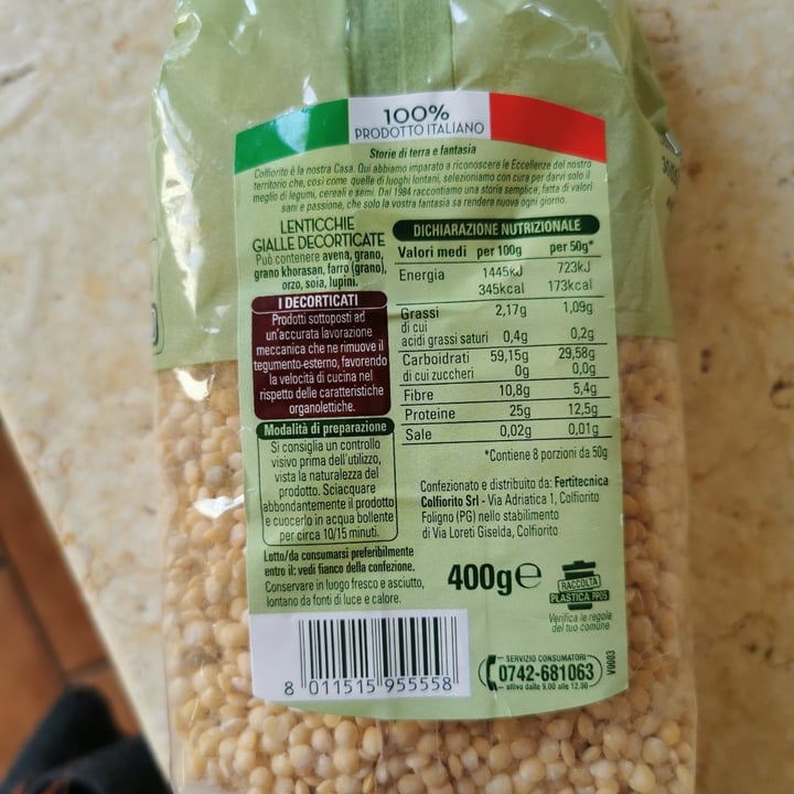 review photo of Colfiorito Lenticchie gialle shared by @lasavo on 22 Jan 2022 - review