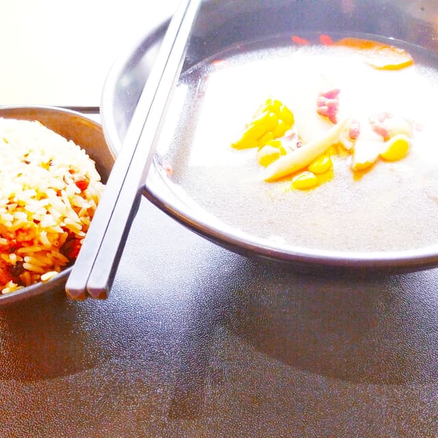 Photo of the dish “Jicama, carrot and herbal soup”