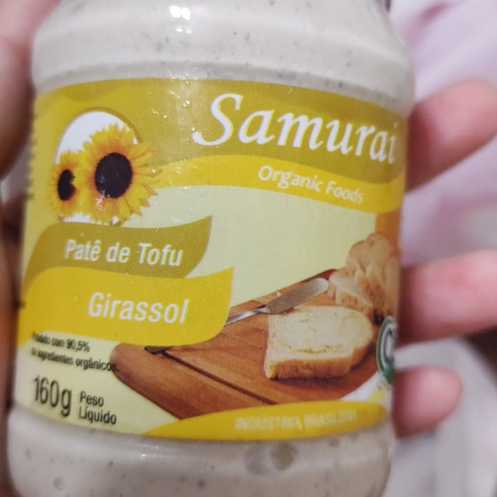 photo of Samurai Organic Foods Patê De Tofu Sabor Girassol shared by @ericadeemoraes on  07 Nov 2021 - review