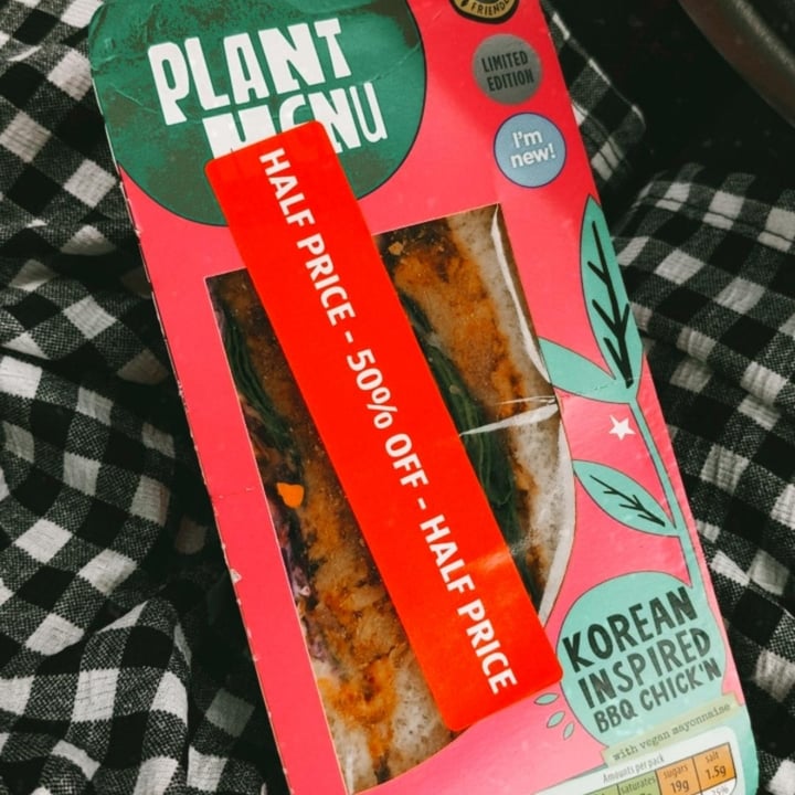photo of Plant Menu Korean chicken sandwich shared by @magpie on  12 Feb 2021 - review