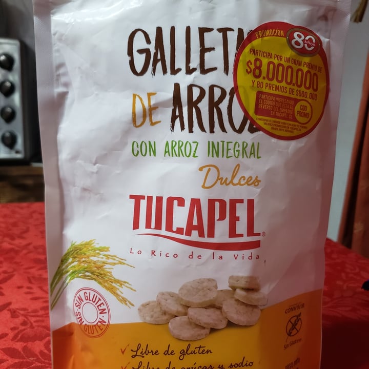 photo of Tucapel Galletas de arroz integral dulces shared by @sotonarbona on  18 Dec 2020 - review
