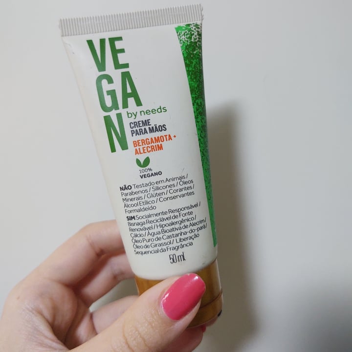 photo of Vegan by Needs Creme para as mãos shared by @maryzanny on  09 Sep 2021 - review