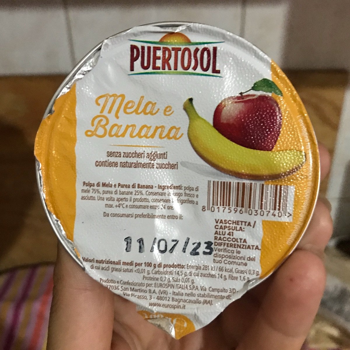 torta di mela e banana