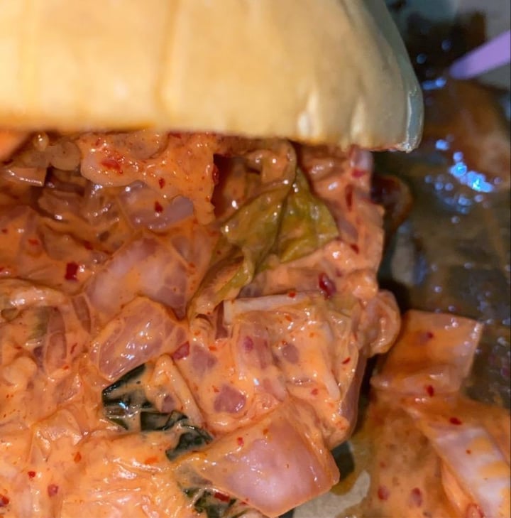 photo of Jinjja Chicken Kimchi Tofu Burger shared by @iamfazeela on  05 Aug 2020 - review