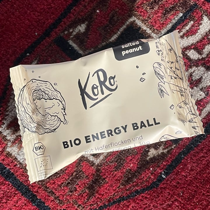 photo of Koro Bio energy ball Salted Peanut shared by @fbradaschia on  04 Sep 2022 - review