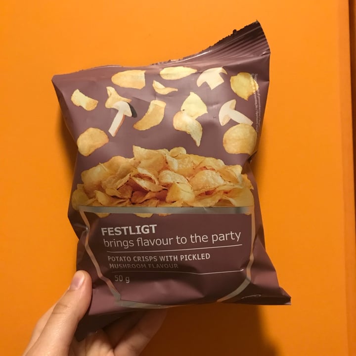 photo of Ikea Festlight Potato Chips w/ Pickled Mushroom Favor shared by @jeebee on  10 Jun 2022 - review