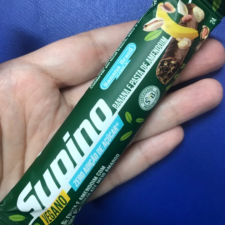 review photo of Supino Barra de fruta e amendoim com cobertura de chocolate meio amargo shared by @julianapraca on 26 Apr 2022 - review