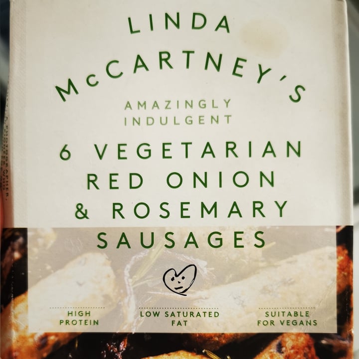 photo of Linda McCartney's red onion and rosemary sausages shared by @laurenkhill on  15 Jun 2021 - review