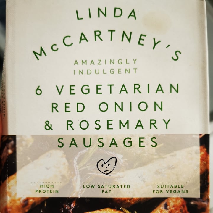 review photo of Linda McCartney's red onion and rosemary sausages shared by @laurenkhill on 15 Jun 2021 - review