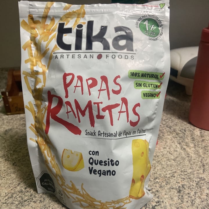 review photo of Tika Papas ramitas con quesito vegano shared by @meliromi-u on 03 Sep 2021 - review