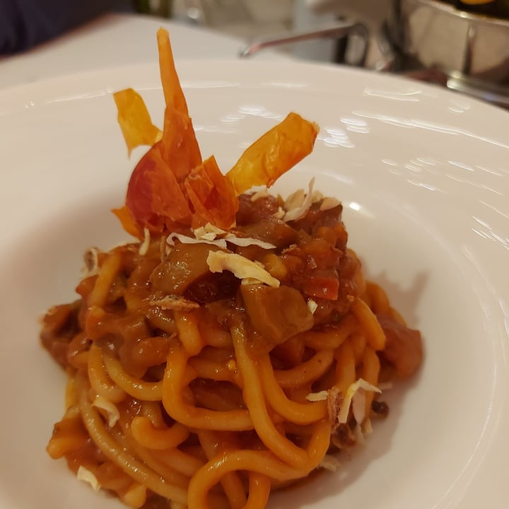 photo of Capra e Cavoli vegetariano, vegano e pesce Pici con ragù vegano shared by @silli on  07 Apr 2022 - review