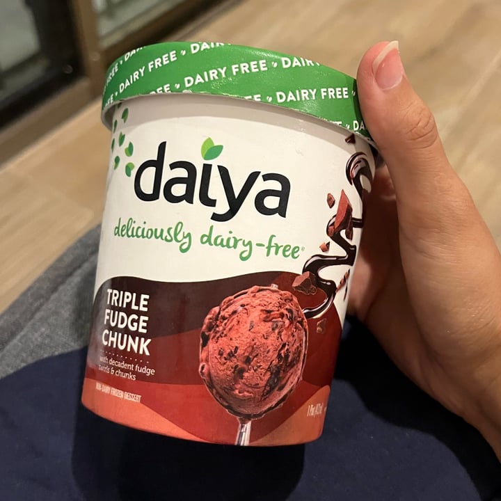 photo of Daiya Triple chunk fudge frozen dessert shared by @anagnk on  07 Sep 2022 - review