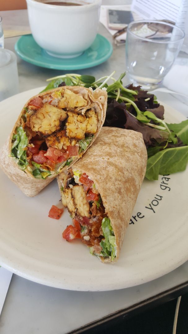 photo of Cafe Gratitude Tempeh wrap shared by @patzpatz on  07 Sep 2019 - review