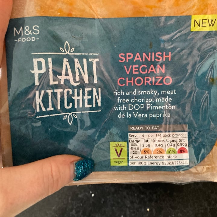 photo of Plant Kitchen (M&S) Spanish Vegan Chorizo Slices shared by @annarchy on  16 May 2022 - review