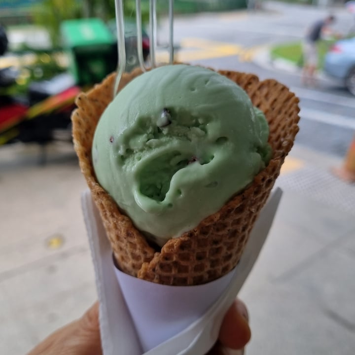 photo of Lilac Oak Mint gelato with Cacao nibs shared by @plantbasedlifestyle on  09 Jun 2022 - review