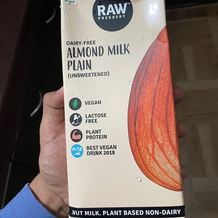 photo of Raw Pressery Almond Milk shared by @saketanand716vegan on  17 Sep 2021 - review