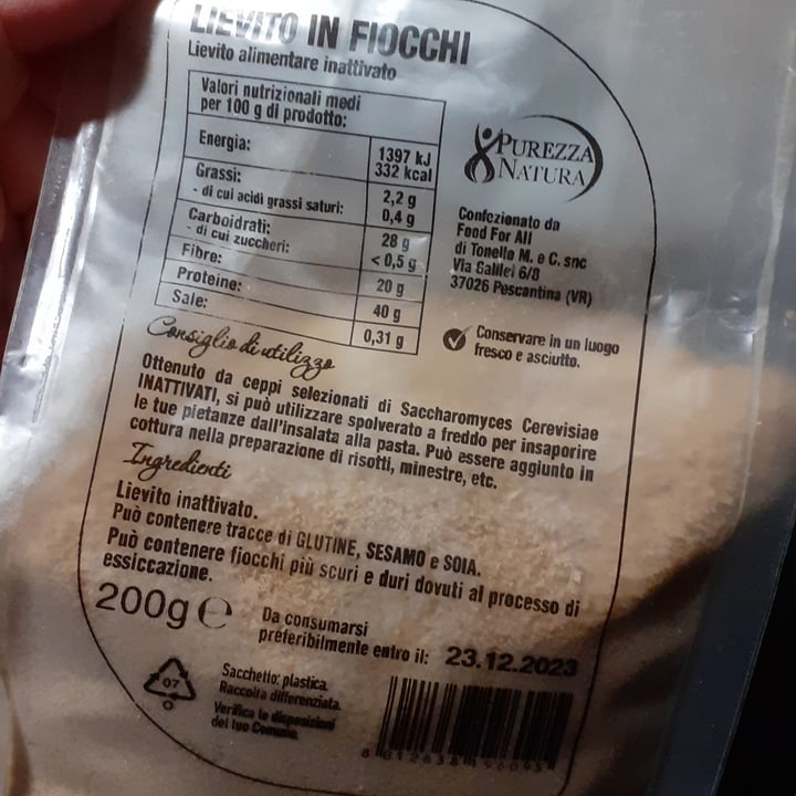 photo of Purezza natura Lievito Alimentare In Fiocchi shared by @perasperaadastra on  30 Sep 2022 - review