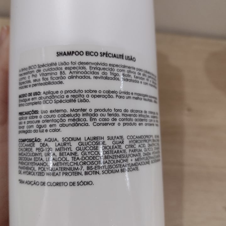 review photo of Eico Cosméticos shampoo Lisão shared by @eliborges on 26 Sep 2022 - review