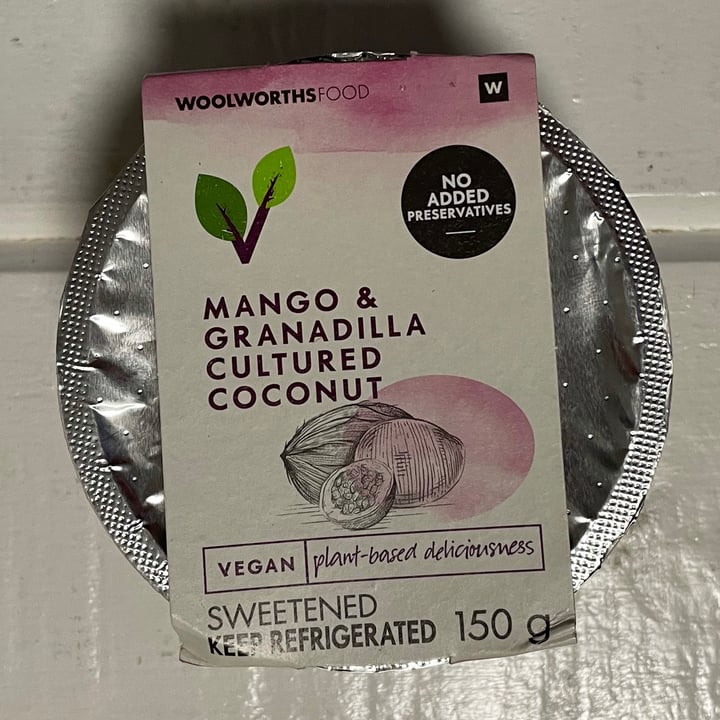 photo of Woolworths Food Mango & Granadilla Cultured Coconut shared by @thehumblechickpea on  02 Sep 2021 - review
