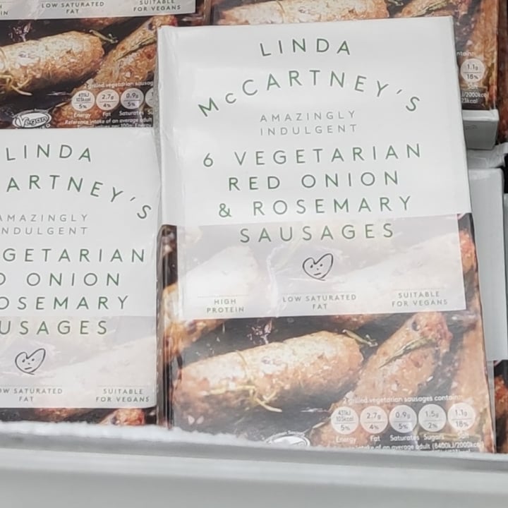 review photo of Linda McCartney's 6 Vegetarian Red Onion & Rosemary Sausages shared by @cocinademuertelenta on 11 Jun 2021 - review