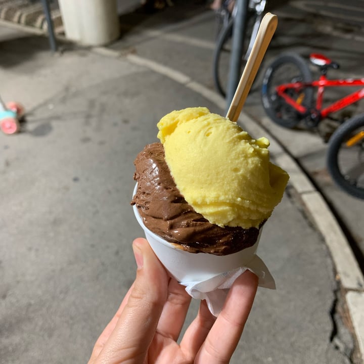 photo of Gelateria Chiccheria Cioccolato Fondente E Mango shared by @giuliaassss on  25 Aug 2022 - review