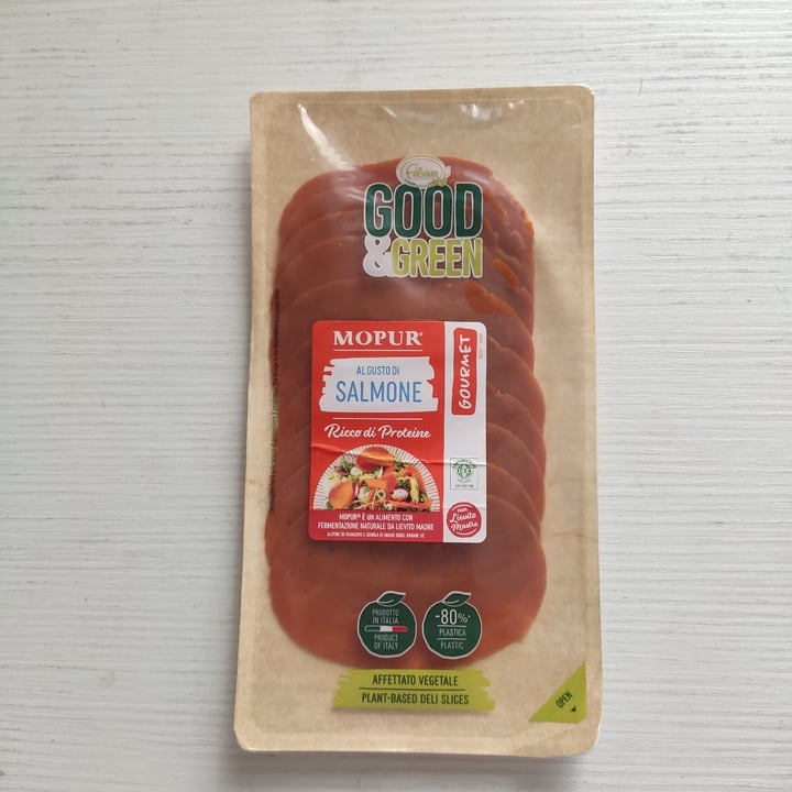 review photo of Good & Green Affettato Di Mopur Al Gusto Di Salmone shared by @michiyoga on 24 Jun 2022 - review
