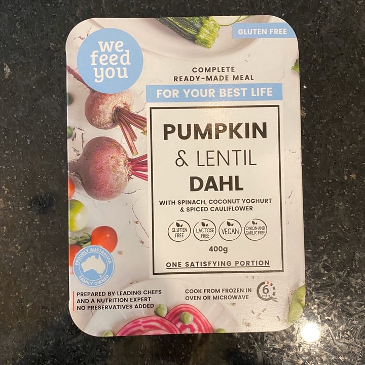 photo of We Feed You Pumpkin & Lentil Dahl shared by @moniquecourtney on  13 Apr 2020 - review